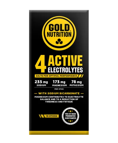 4 Active Electrolytes, 10 plicuri, Gold Nutrition