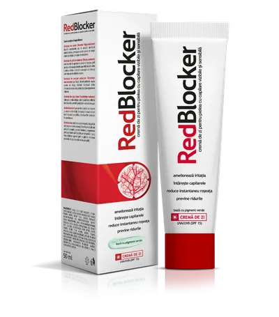Crema de zi pentru capilare fragile RedBlocker, 50ml, Aflofarm