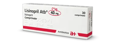 Lisinopril ATB 40 mg x 3 blistere x 10 compr.