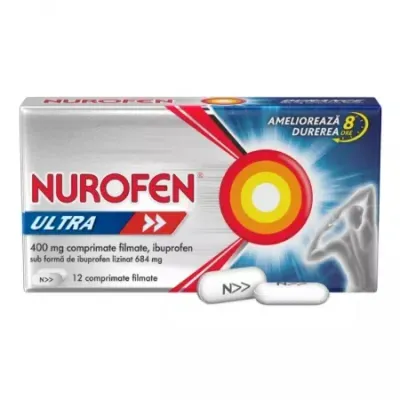 Nurofen Ultra, 400 mg, 12 comprimate filmate, Reckitt Benckiser