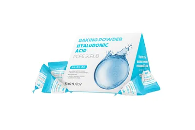 Scrub pentru pori cu bicarbonat de sodiu si acid hialuronic, 25 bucati, Farmstay