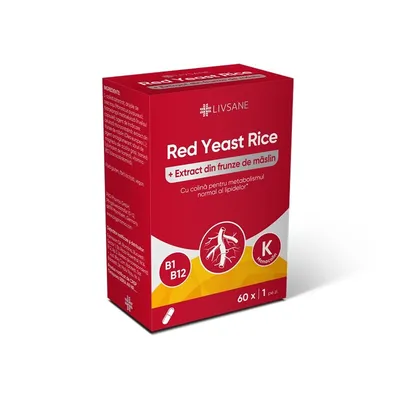 LIVSANE OREZ CU DROJDIE ROSIE+EXTRACT DE FRUNZE DE MASLIN 60 CAPSULE