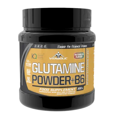 Glutamine Powder + B6 Watermelon, 300g, Vitabolic