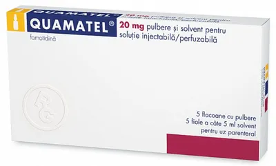Quamatel pulbere+solvent pentru solutie injectabila 20 mg+5ml, 5 flacoane+5 fiole, Gedeon Richter