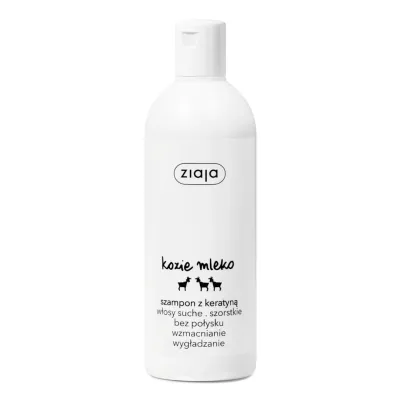Sampon pentru intarirea firului de par cu lapte de capra si keratina, 400 ml, Ziaja