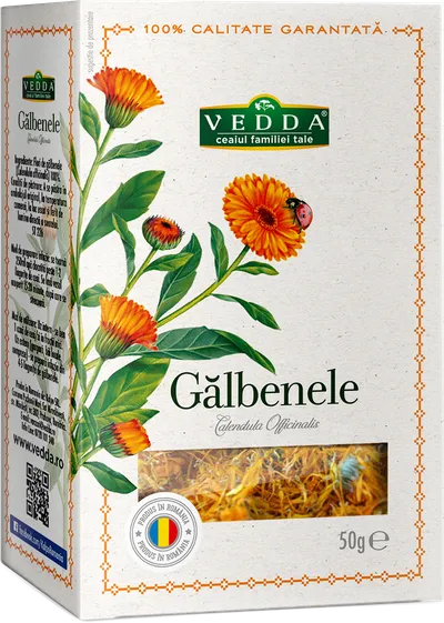 Ceai de galbenele la vrac, 50g, Vedda
