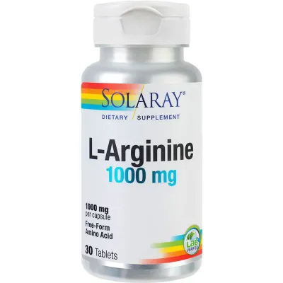 L-Arginine Solaray, 30 tablete, Secom