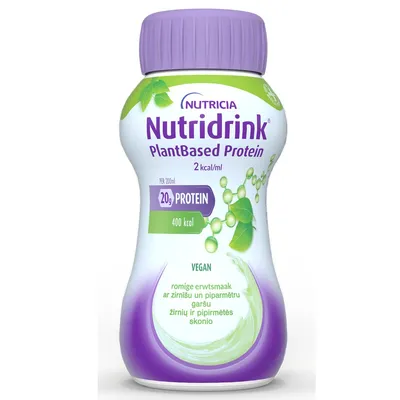 Nutridrink Protein cu aroma de mazare si menta, 4 x 200 ml, Nutricia