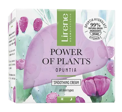 Crema cu efect netezitor pentru zi si noapte Opuntia Power Of Plants, 50ml, Lirene