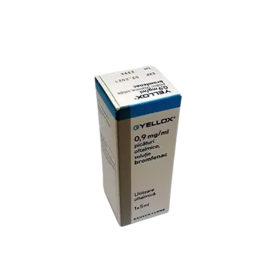 Yellox 0,9 mg / ml x 5 ml solutie oftlamica