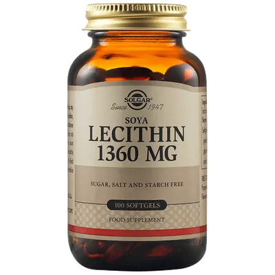 Lecitina 1360mg, 100 capsule, Solgar