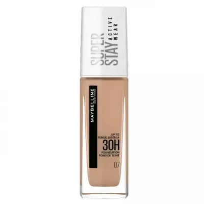 Fond de ten cu acoperire ridicata SuperStay Active Wear 07 Classic Nude, 30ml, Maybelline