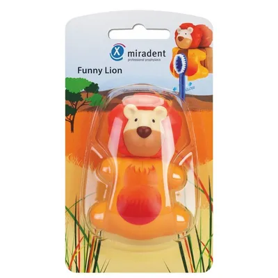 MIRADENT SUPORT PERIUTA DE DINTI FUNNY ANIMALS LEU