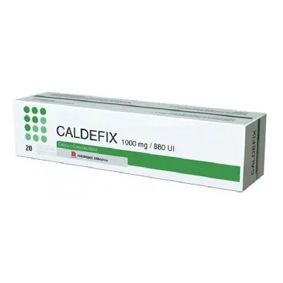 Caldefix, 1000mg/ 880UI, 20 comprimate efervescente, Recordati