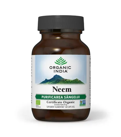 ORGANIC INDIA NEEM ANTIBIOTIC NATURAL BIO 60 CAPSULE