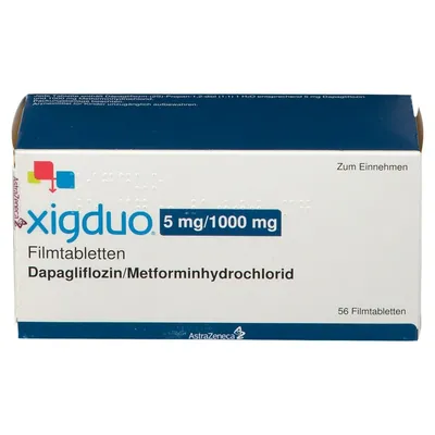 Xigduo 5mg/1000mg, 56 comprimate filmate, AstraZeneca