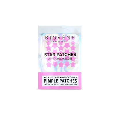 Plasturi anti cosuri Pink star patches, 28 bucati, Biovene