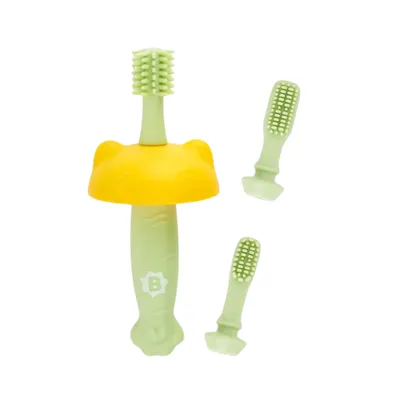 Periuta de dinti din silicon pentru bebelusi, 1 bucata, Badabulle