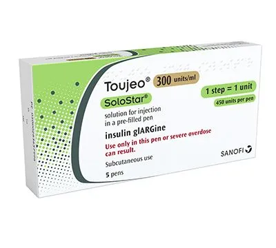Toujeo 300 unitati / ml sol. inj. x 5 stilouri injectoare preumpl.