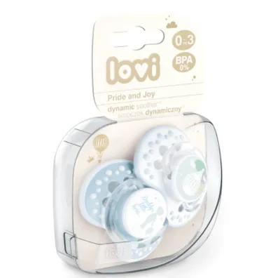 Suzeta pentru baieti 0-3 luni Pride Joy 22/844, 2 bucati, LOVI