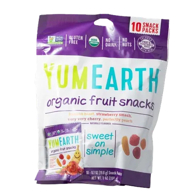 Jeleuri eco de fructe fara gluten, 10x19.9g, Yumearth