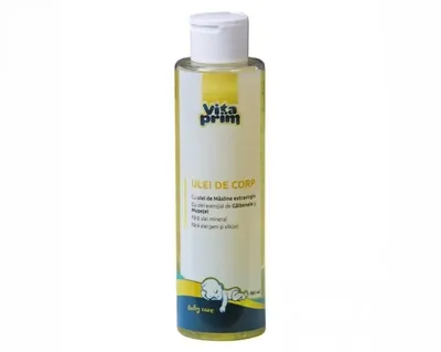 Ulei de corp cu ulei de masline, galbenele si musetel Baby Care, 150ml, VitaPrim