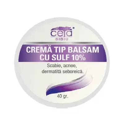 Unguent cu sulf 10%, 40g, Ceta Sibiu