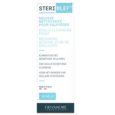 Spuma pentru curatare pleoape si gene Steriblef, 50 ml, Densmore Laboratoires
