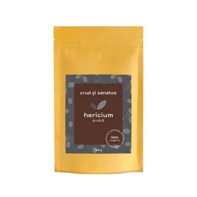 Pudra hericium bio, 125g, Crud si sanatos