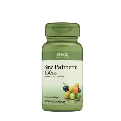 Extract standardizat de palmier pitic Herbal Plus, 60 capsule, GNC