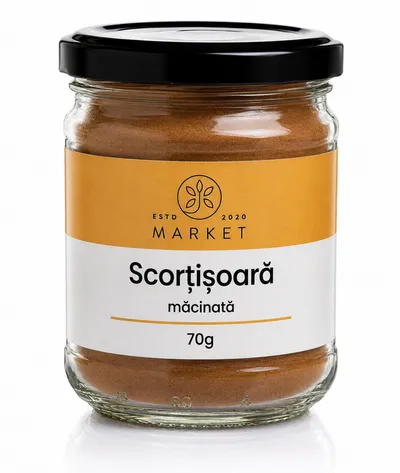 Scorțișoară Măcinată, 70 g, Bio-Market