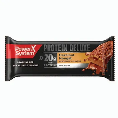 POWER SYSTEM Baton proteic 20% aroma de nouga cu alune, 55g