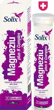 Solix Magneziu plus B Complex-cpr.eff. x 20-HealthAdvisors