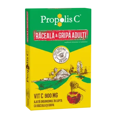 Propolis C Raceala si Gripa Adulti, 8 plicuri, Fiterman