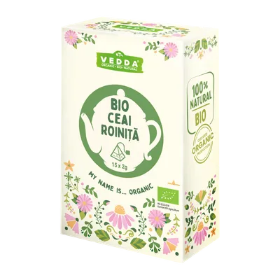 Ceai de roinita bio, 15 plicuri, Vedda