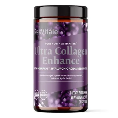 Ultra Collagen Enhance ResVitale, 90 capsule, GNC
