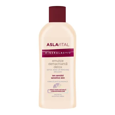 Emulsie demachianta detox Mineralactiv, 150ml, Aslavital