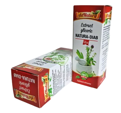 Extract gliceric antidiabetic Natura-Diab, 50ml, AdNatura