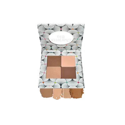 Fard bio pentru pleoape paleta in 4 culori Nude, 5.6g, Charlotte Bio