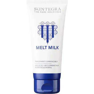 Lapte de curatare cu ovaz hidrolizat si fermente prebiotice Melt Milk Transparent, 200 ml, Skintegra
