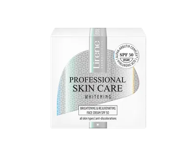 Crema de zi iluminatoare cu SPF50 Whitening, 50ml, Lirene