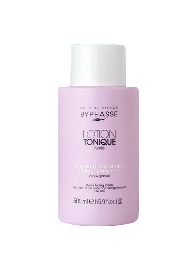 Lotiune tonica pentru ten gras cu Apa Hamamelis si Floare de portocal, 500ml, Byphasse