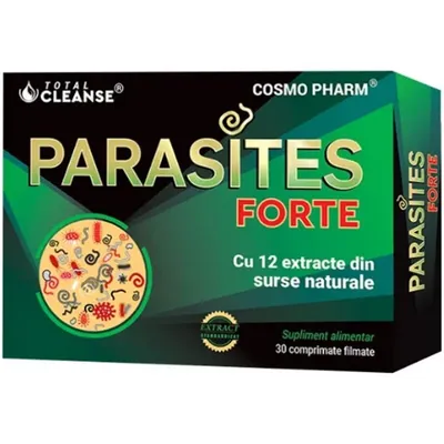 PARASITES FORTE 30 COMPRIMATE FILMATE COSMOPHARM