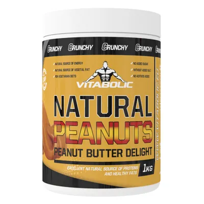 Unt de arahide crunch, 1kg, Vitabolic