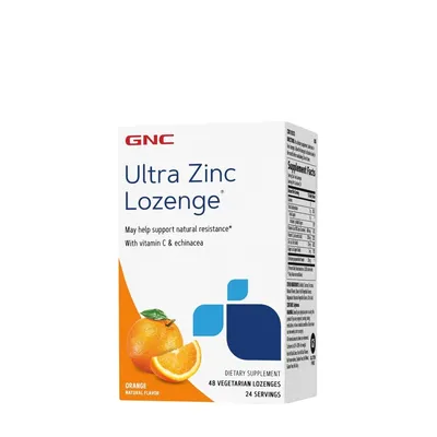 GNC ULTRA ZINC CU AROMA DE PORTOCALE X 48 TABLETE CU DIZOLVARE RAPIDA