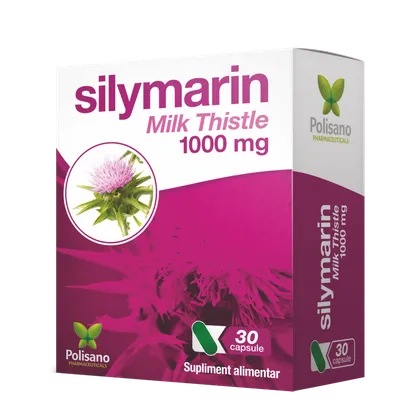 Silymarin Milk Thistle, 30 capsule, Polisano