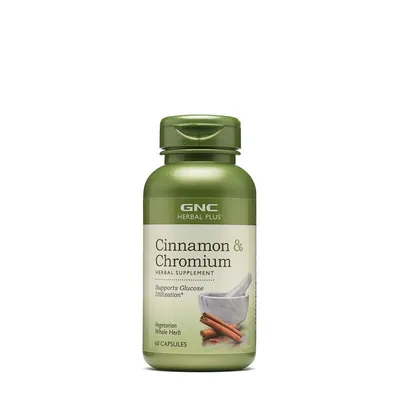 GNC HERBAL PLUS EXTRACT STANDARDIZAT DE SCORTISOARA SI CROM 60 CAPSULE