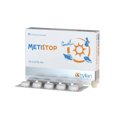 Metistop - antiemetic, 20 comprimate masticabile, Hyllan