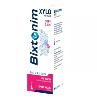 Bixtonim Xylo, 0,5 mg/ml spray nazal, solutie, Biofarm, 10 ml